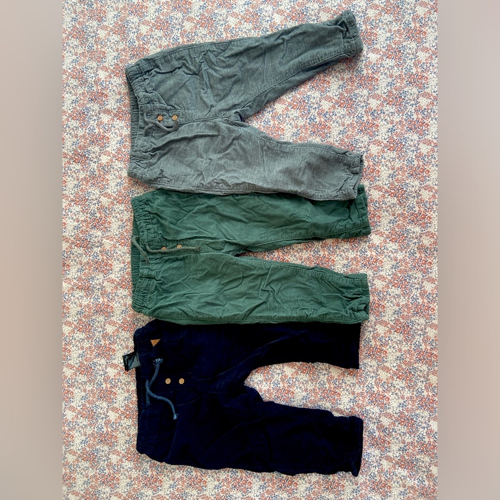 H&M kids lined corduroy pants